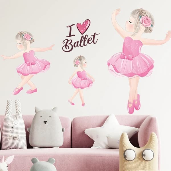 Wallsticker -  Jeg elsker Ballet