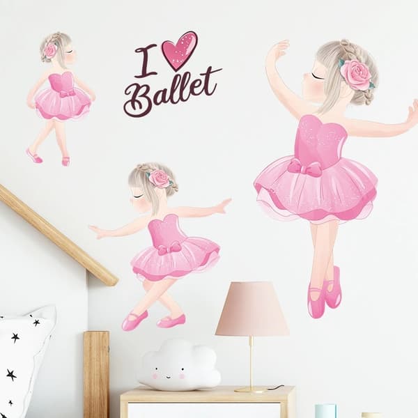 Wallsticker -  Jeg elsker Ballet
