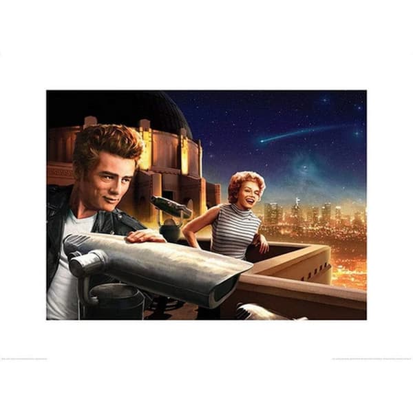 J.J. Brando Stargazing Print Multicoloured 60cm x 80cm