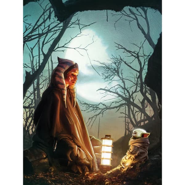 Star Wars: The Mandalorian Ahsoka & Grogu Framed Poster