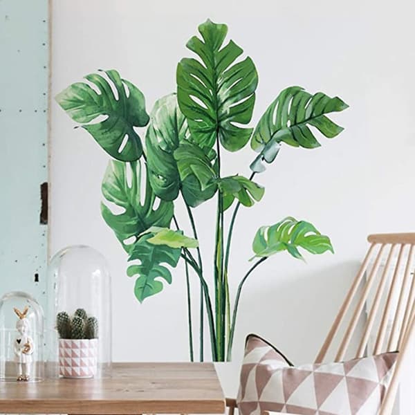 Väggdekal - Monstera lämnar