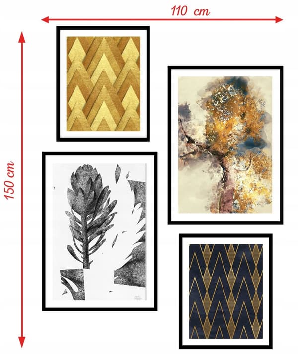 Plakater - Moderne kunst / sett med 4