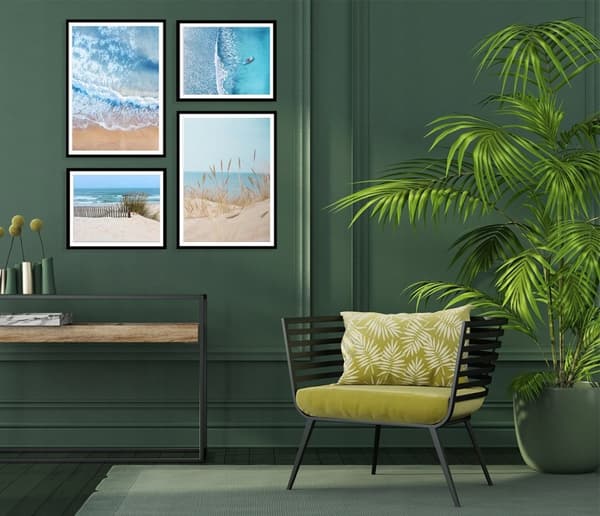 Plakater - Sea Shore / Sæt med 4
