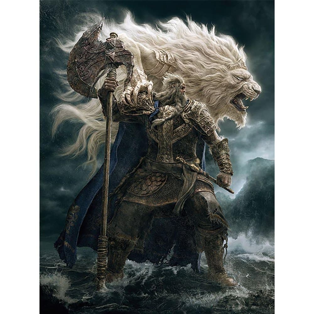 Elden Ring Lion Knight Inramad affisch CDON