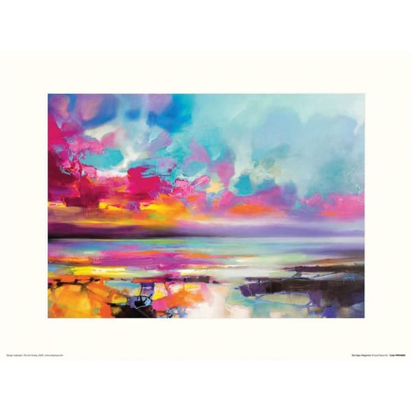 Scott Naismith Da Capo Magenta Print Blue/Red/Yellow 30cm x 40cm