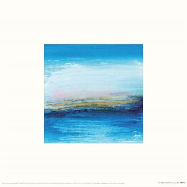 Joanna Srokol Sea Salt In The Air Print Blue 30cm x 30cm