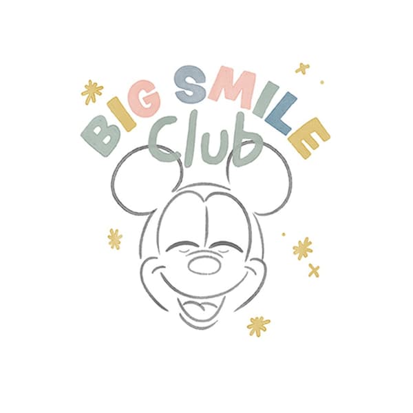 Disney Big Smile Club Mickey Mouse Print
