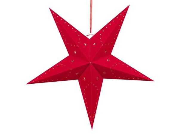 Sett med 2 adventsstjerner Rød Fløyel 60 cm Glitter LED-lys Hengende stjerner Julepynt Høytid Dekorasjon Tilbehør Belysning