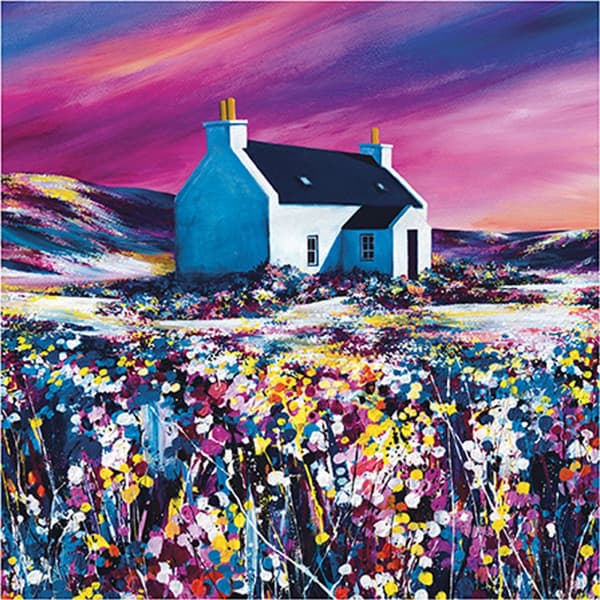 Avril Thomson Smith Sky Dance papirprint Multicoloured 60cm x 60cm