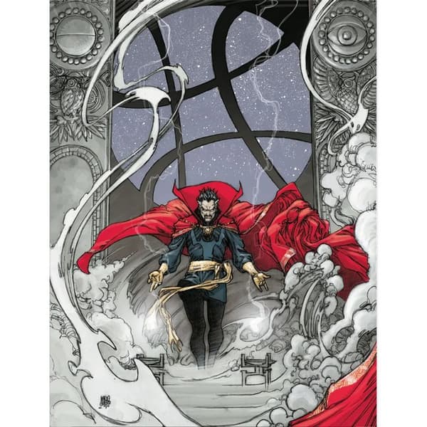 Doctor Strange Rise Up indrammet plakat Red/Grey 60cm x 80cm