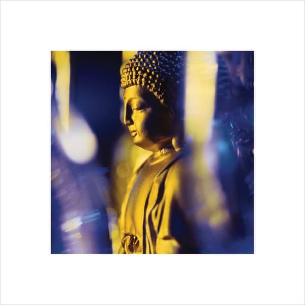 Pyramid International Papir Buddha Print Blue/Gold 40cm x 40cm