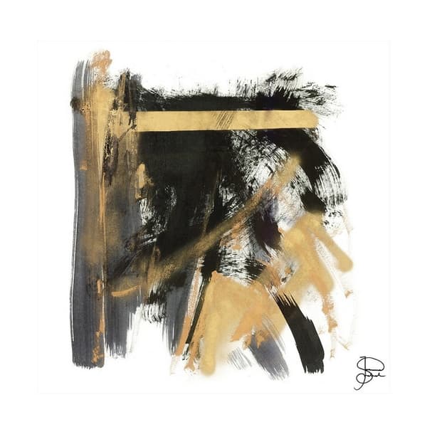 Joanna Srokol Det må være skæbnen Print Black/Golden Yellow 40cm x 40cm
