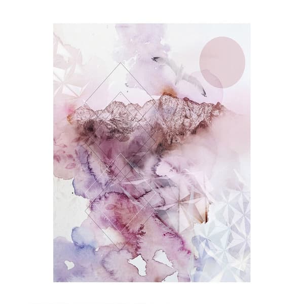 Hope Bainbridge Dusk Ll Print Pink/White 40cm x 30cm