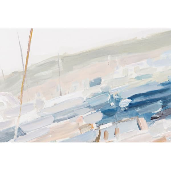 Maleri DKD Home Decor Barco Middelhavet (120 x 3,8 x 90 cm)