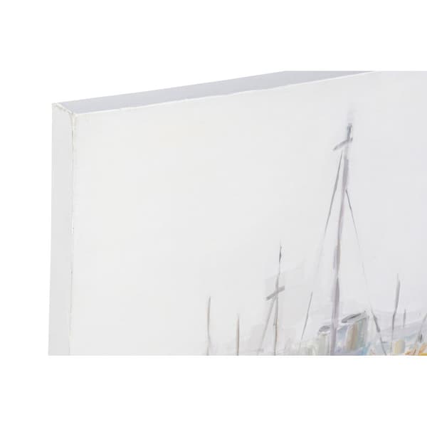 Maleri DKD Home Decor Barco Middelhavet (120 x 3,8 x 90 cm)