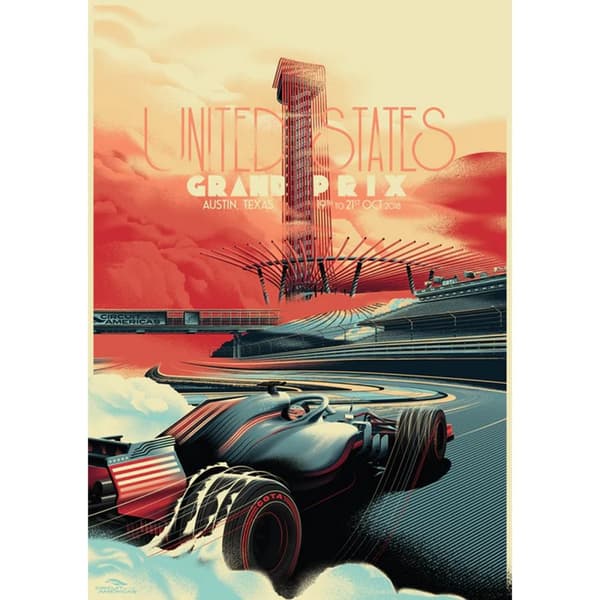 Zoom Circuit Of The Americas 2018 Formula 1 Poster