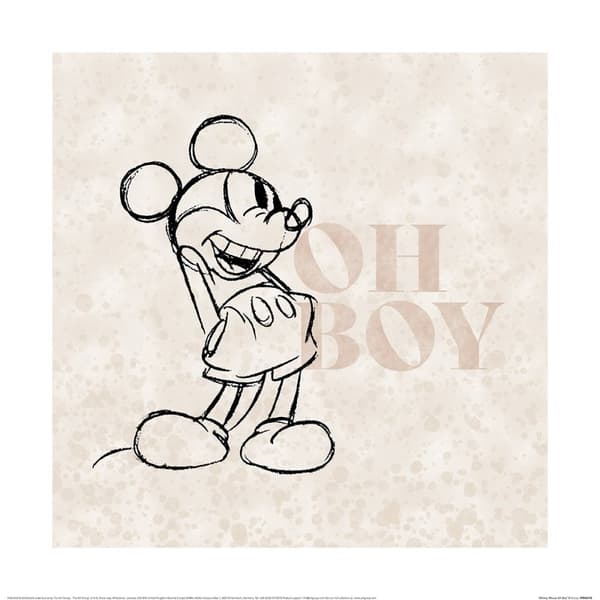 Disney Oh Boy Mickey Mouse print