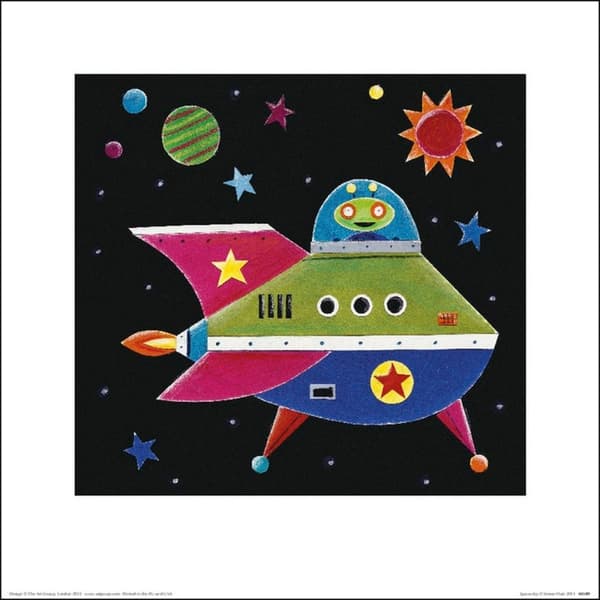 Simon Hart Spaceship II Paper Print