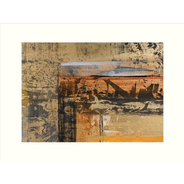 Luanna Flammia Life Is Golden I Print Brown/Orange 40cm x 30cm