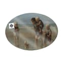 Miniatyrbild 5 av 5: Art for the Home - Oval duk - Havets barn - 50x70cm