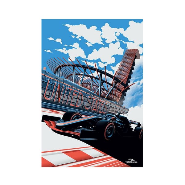 Zoom US Grand Prix 2019 Formel 1 plakat
