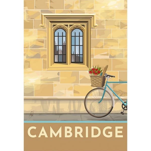 Georgina Westley Cambridge Print Beige/Grey/White 50cm x 40cm