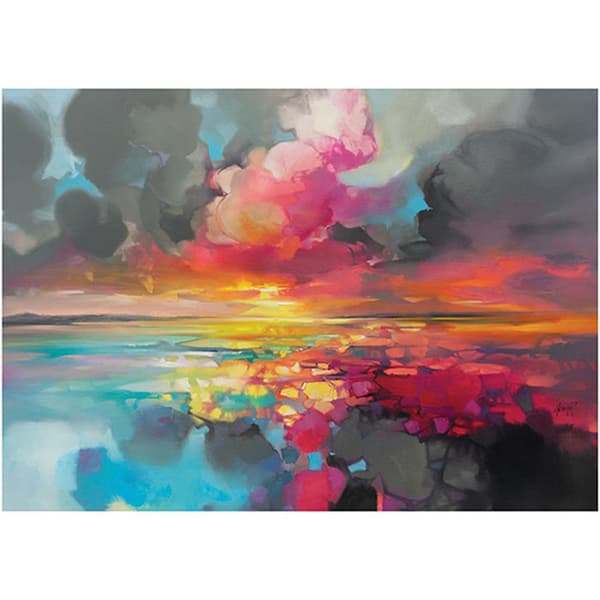 Scott Naismith Order And Chaos Print Pink/Blue/Black 30cm x 40cm
