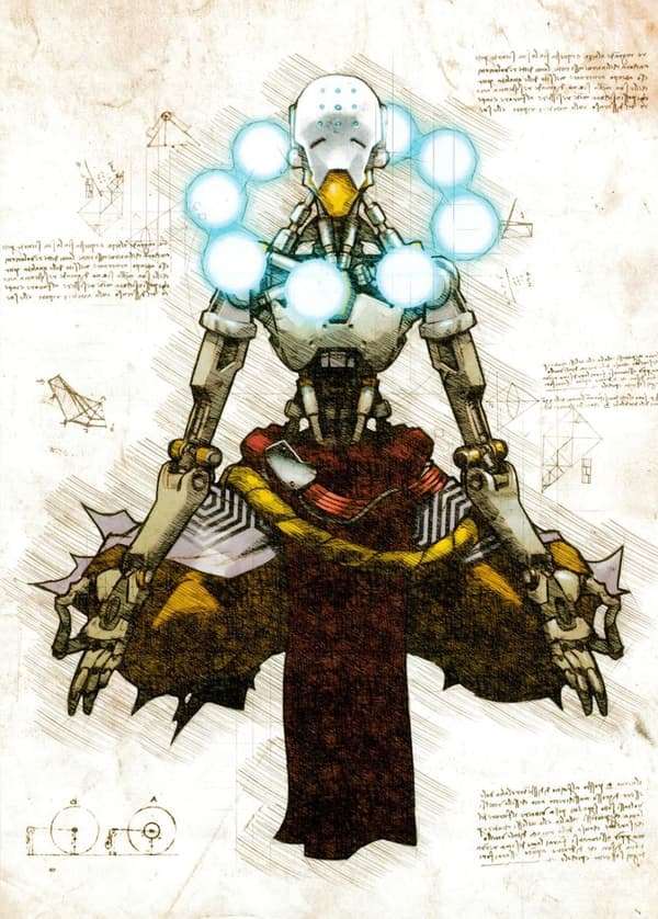 A3 Print - Overwatch artwork - Zenyatta