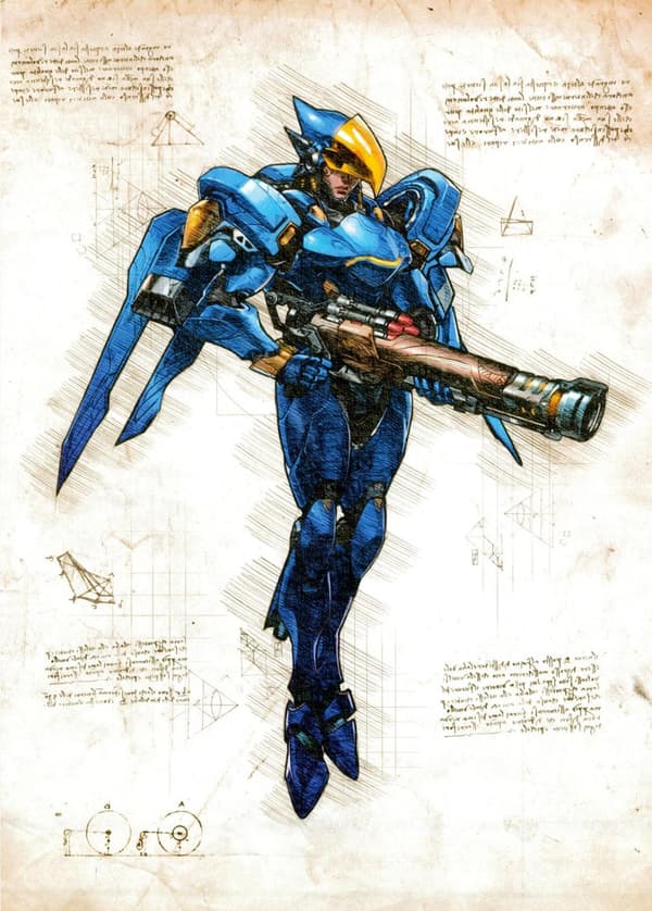 A3 Print - Overwatch artwork - Pharah