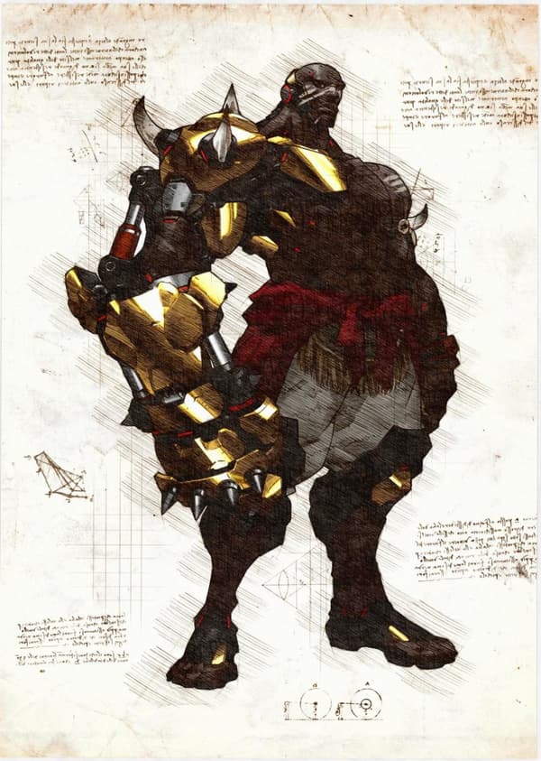 A3 Print - Overwatch artwork - Doomfist