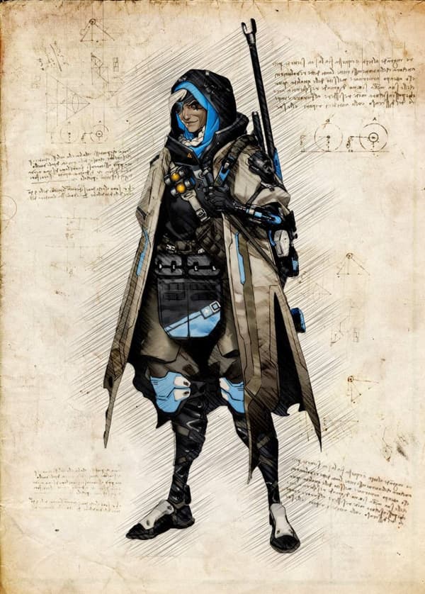 A3 Print - Overwatch artwork - Ana