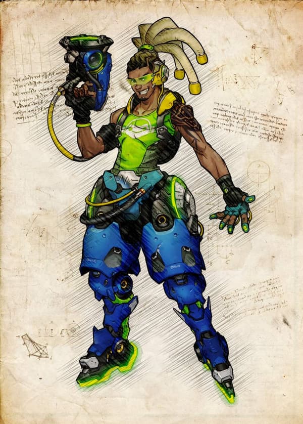 A3 Print - Overwatch artwork - Lucio