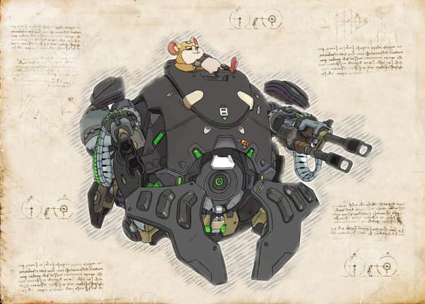 A3 Print - Overwatch artwork - Wrecking Ball