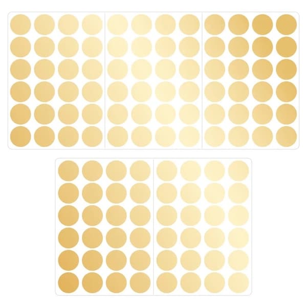 Wallsticker – Prikker / Guld mat / 04