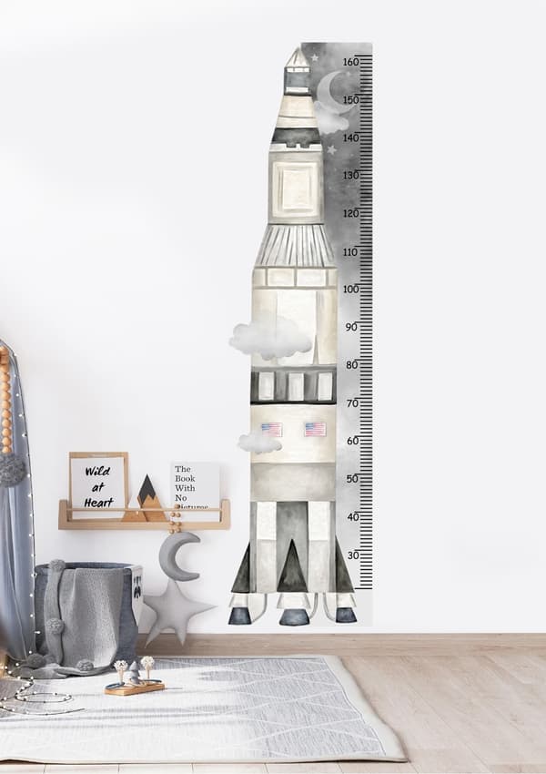 Veggklistremerke - Høydemål / Joko Design Rocket