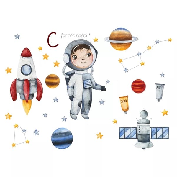 Wallsticker - C for Cosmonaut
