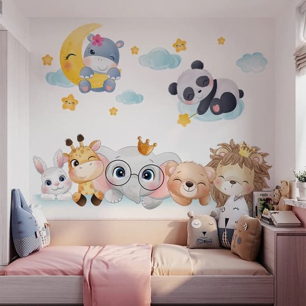 Wallsticker - Sjove Dyr