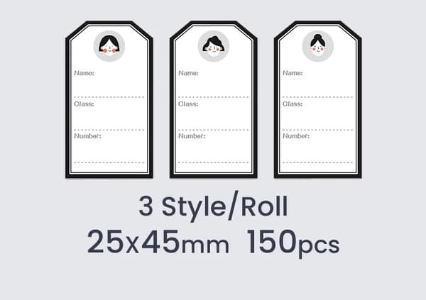 NIIMBOT Label-klistermærker til D101 25 x 45 mm / 150 stk / Pige