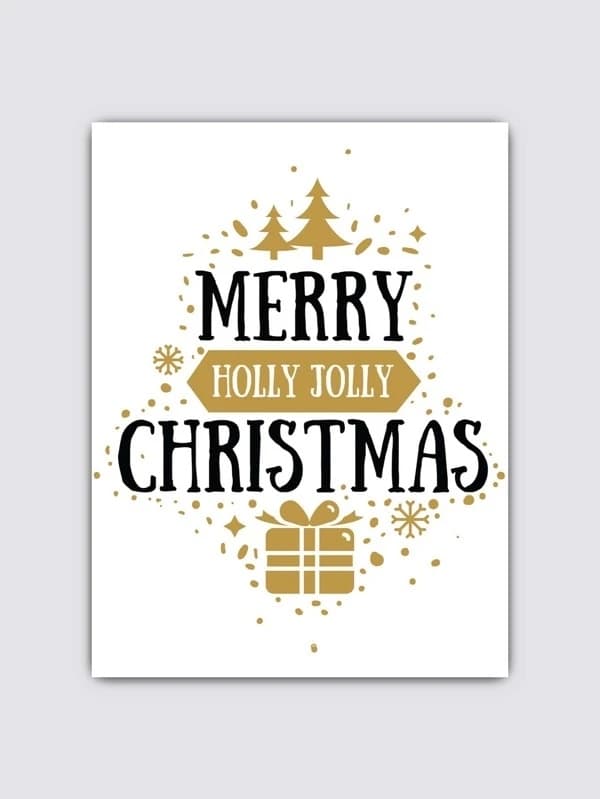 Plakat - Merry Holly Jolly Christmas