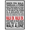 Miniatyrbild 1 av 2: You’ll never walk alone Poster A0 48,1x118,9cm