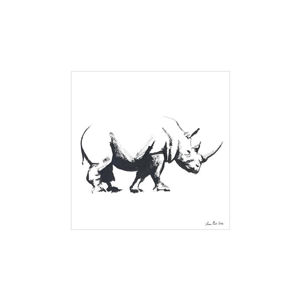 Aimee Del Valle Videreførelse af print Black/White 30cm x 30cm