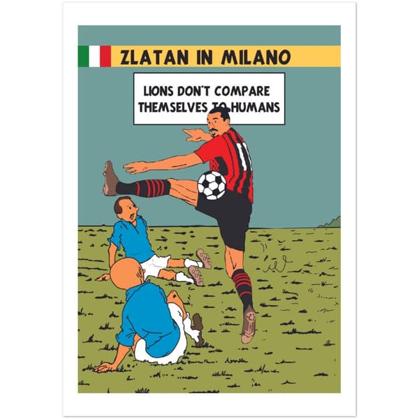 Zlatan in Milano Poster - A0 (84.1 x 118.9 cm)