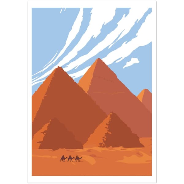 Egypt Pyramid Poster - A3 (29.7 x 42 cm)