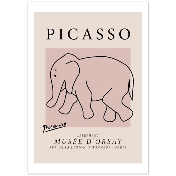 Picasso Elephant Poster - 70x100 cm / 28x40?