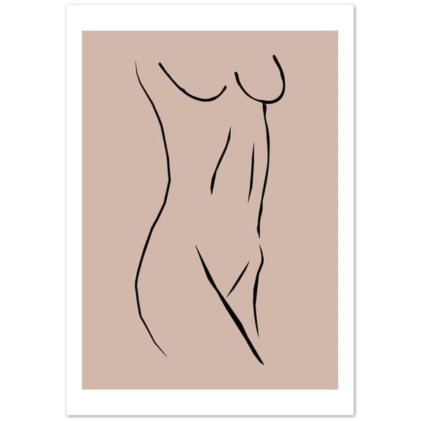 Nude Women Line Art Poster - 70x100 cm / 28x40?