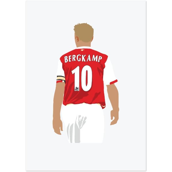 Dennis Bergkamp Arsenal Poster - A2 (42 x 59.4 cm)