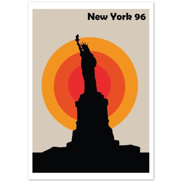 New York 96 Rainbow Poster - A4 21x29.7 cm / 8x12?