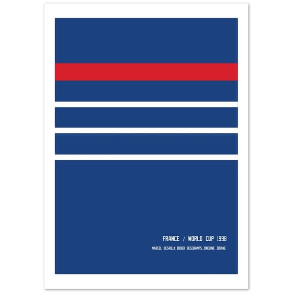 Frankrike VM 1998 Poster - 50x70 cm / 20x28?