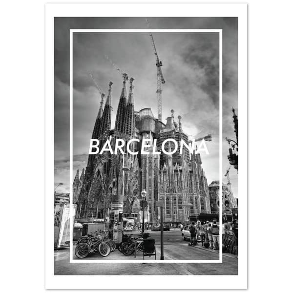 Barcelona Poster - A3 (29.7 x 42 cm)