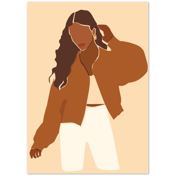 Women Abstract Poster - A3 (29.7 x 42 cm)